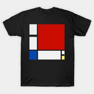 Piet Mondrian Painting - Red Yellow Blue T-Shirt